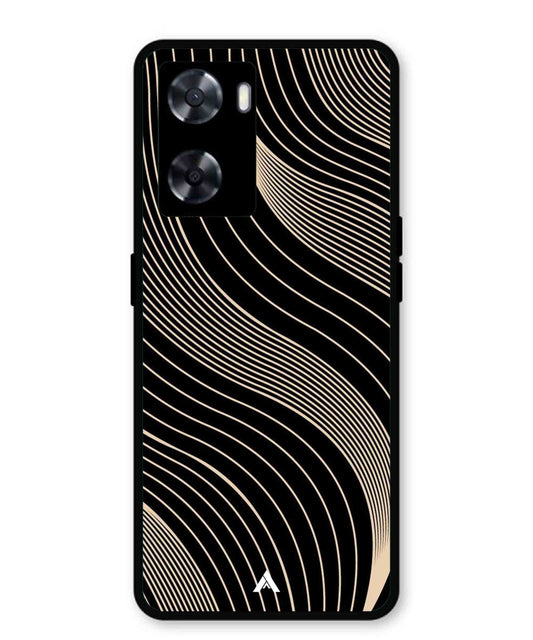 Stripe Pattern 13 Metal Back Cover Phone Case for Oppo K10