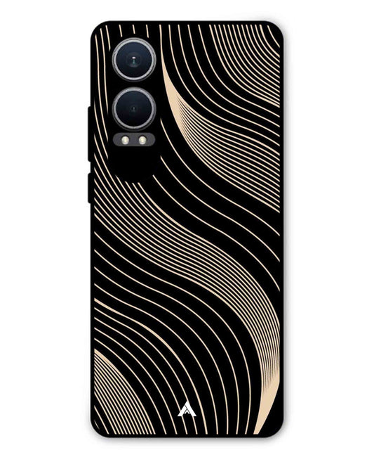 Stripe Pattern 13 Metal Back Cover Phone Case for Oppo K12x