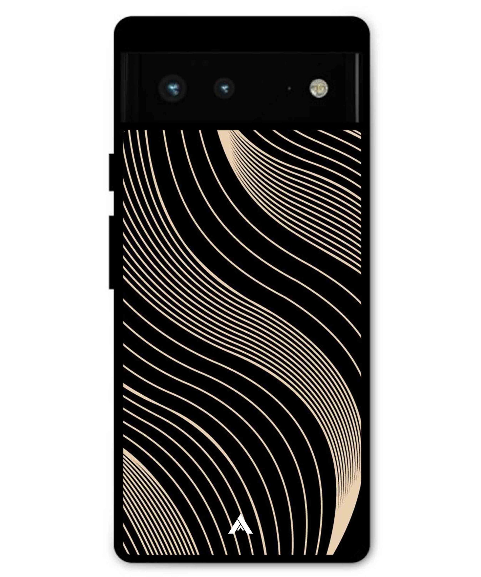 Stripe Pattern 13 Metal Back Cover Phone Case for Pixel 6