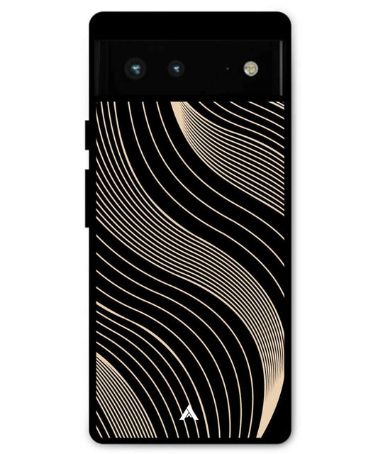 Stripe Pattern 13 Metal Back Cover Phone Case for Pixel 7 Pro