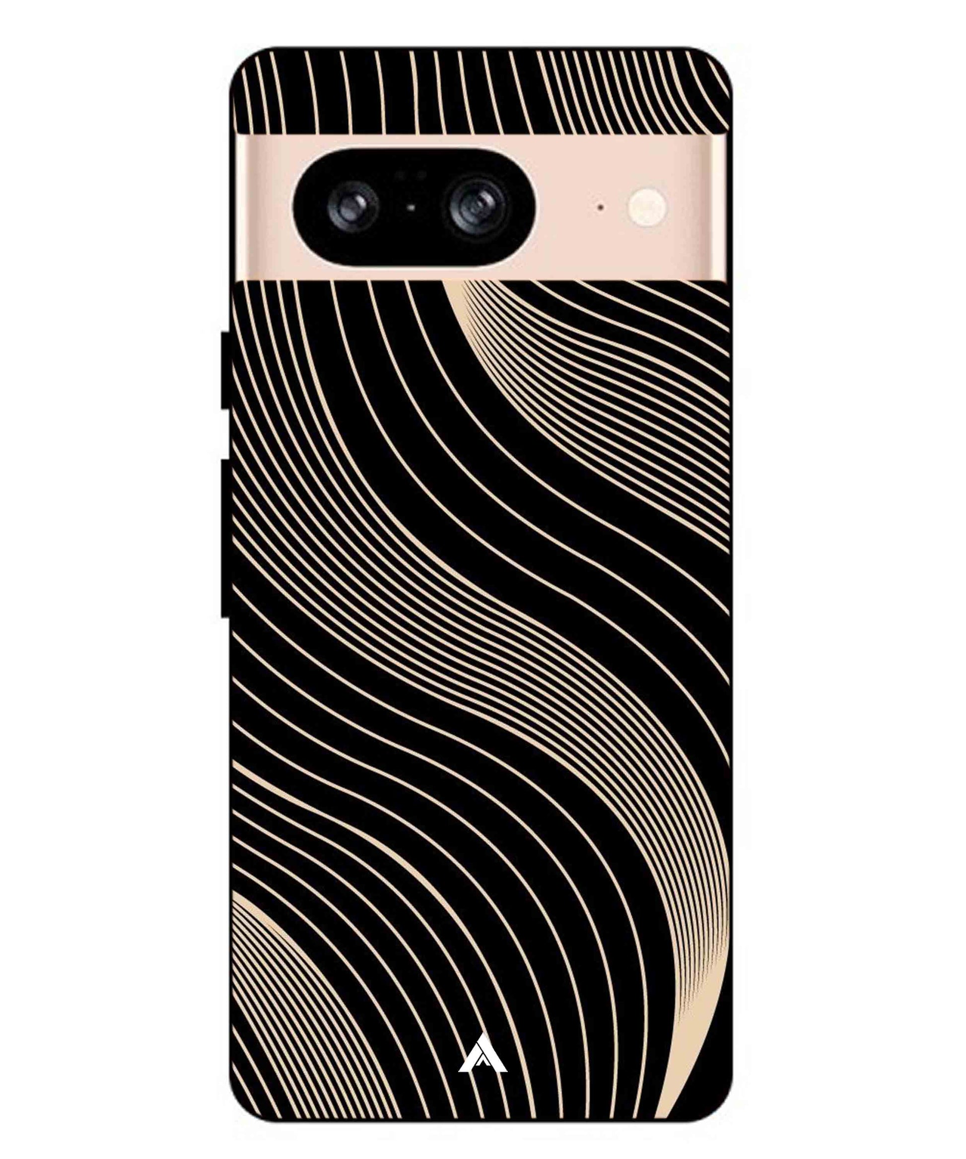 Stripe Pattern 13 Metal Back Cover Phone Case for Pixel 8