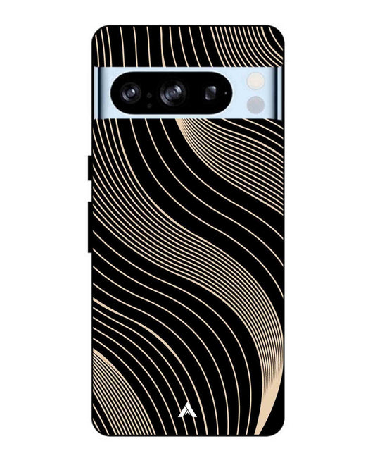 Stripe Pattern 13 Metal Back Cover Phone Case for Pixel 8 Pro