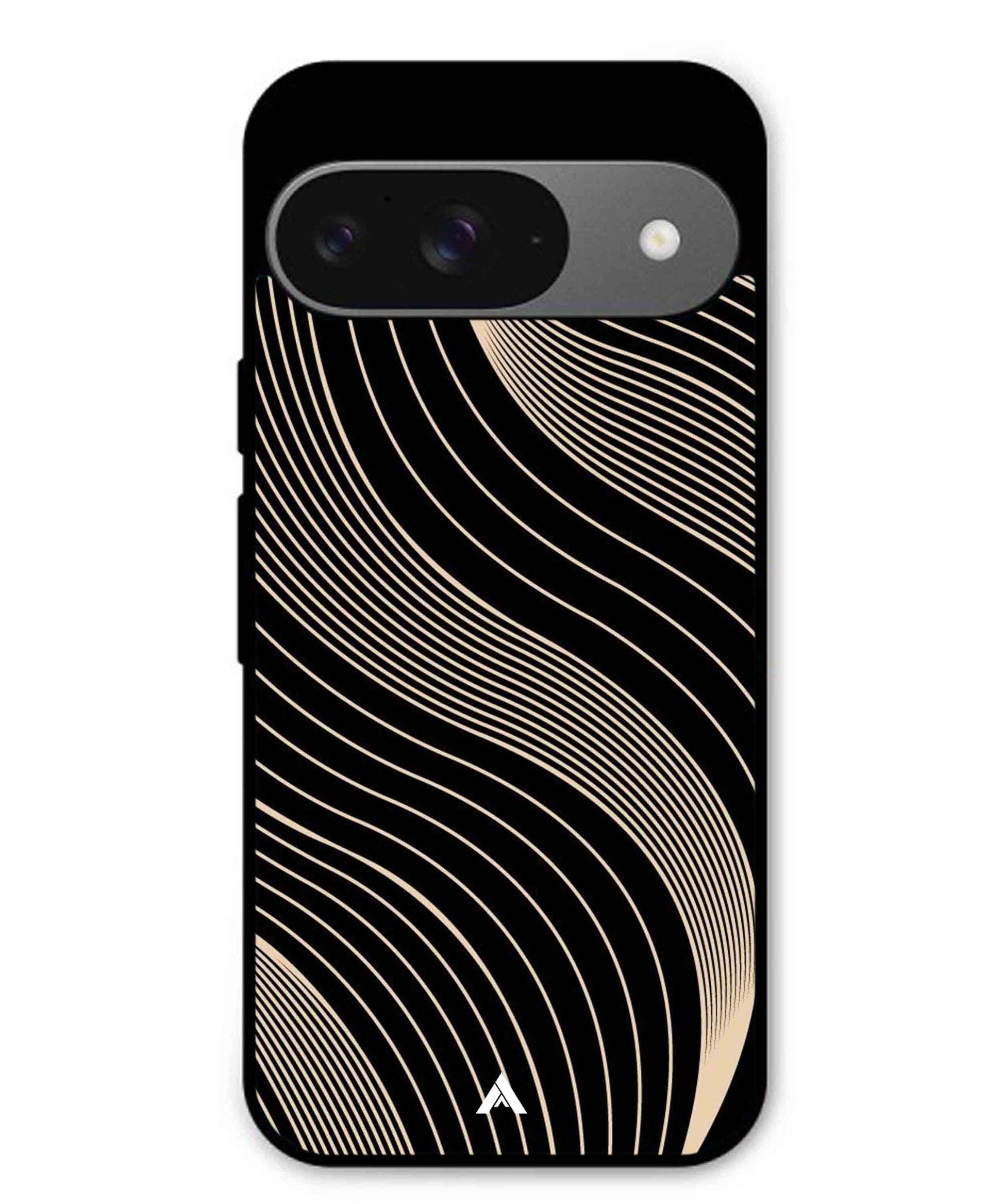 Stripe Pattern 13 Metal Back Cover Phone Case for Pixel 9