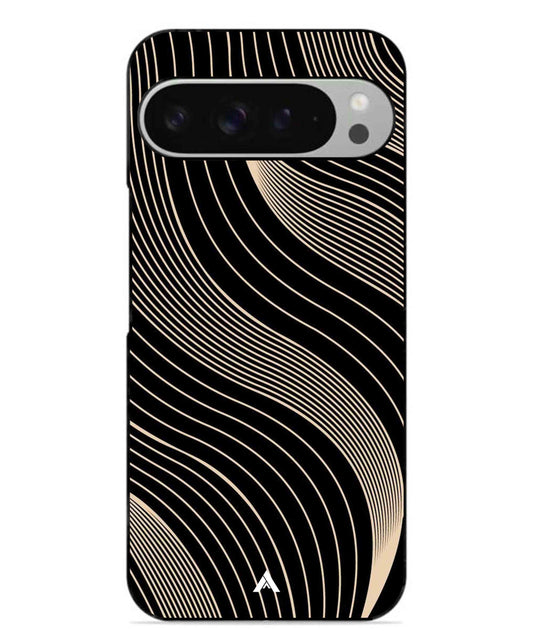 Stripe Pattern 13 Metal Back Cover Phone Case for Pixel 9 Pro