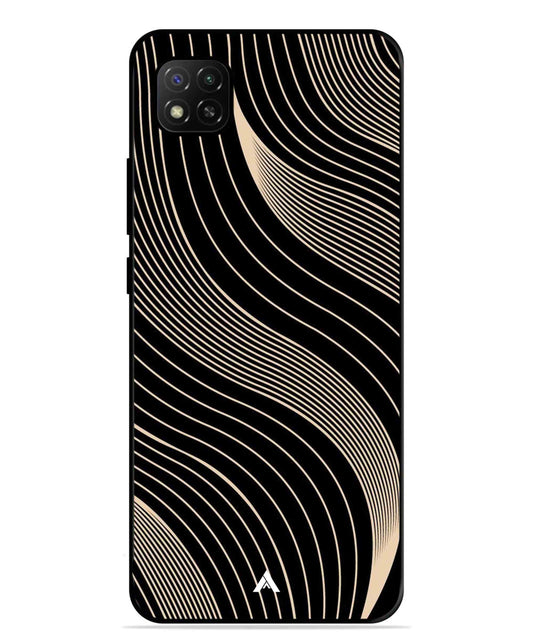 Stripe Pattern 13 Metal Back Cover Phone Case for Poco C31