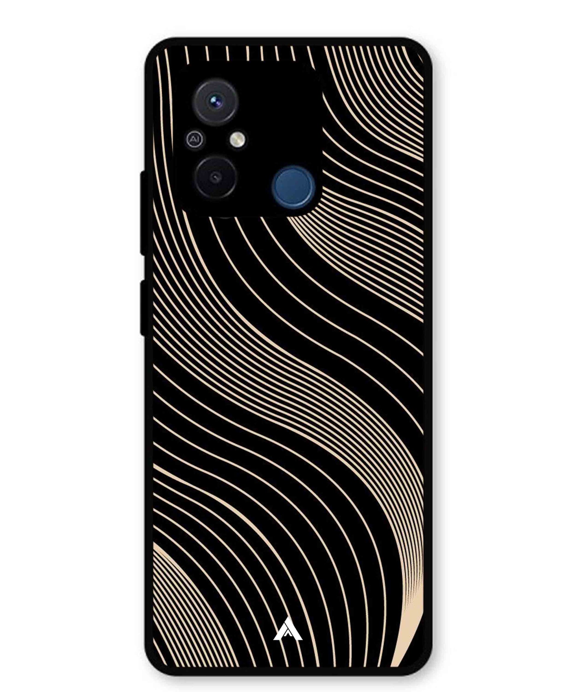 Stripe Pattern 13 Metal Back Cover Phone Case for Poco C55