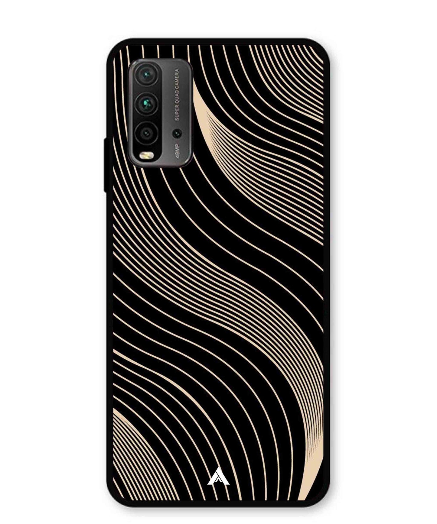 Stripe Pattern 13 Metal Back Cover Phone Case for Poco M3