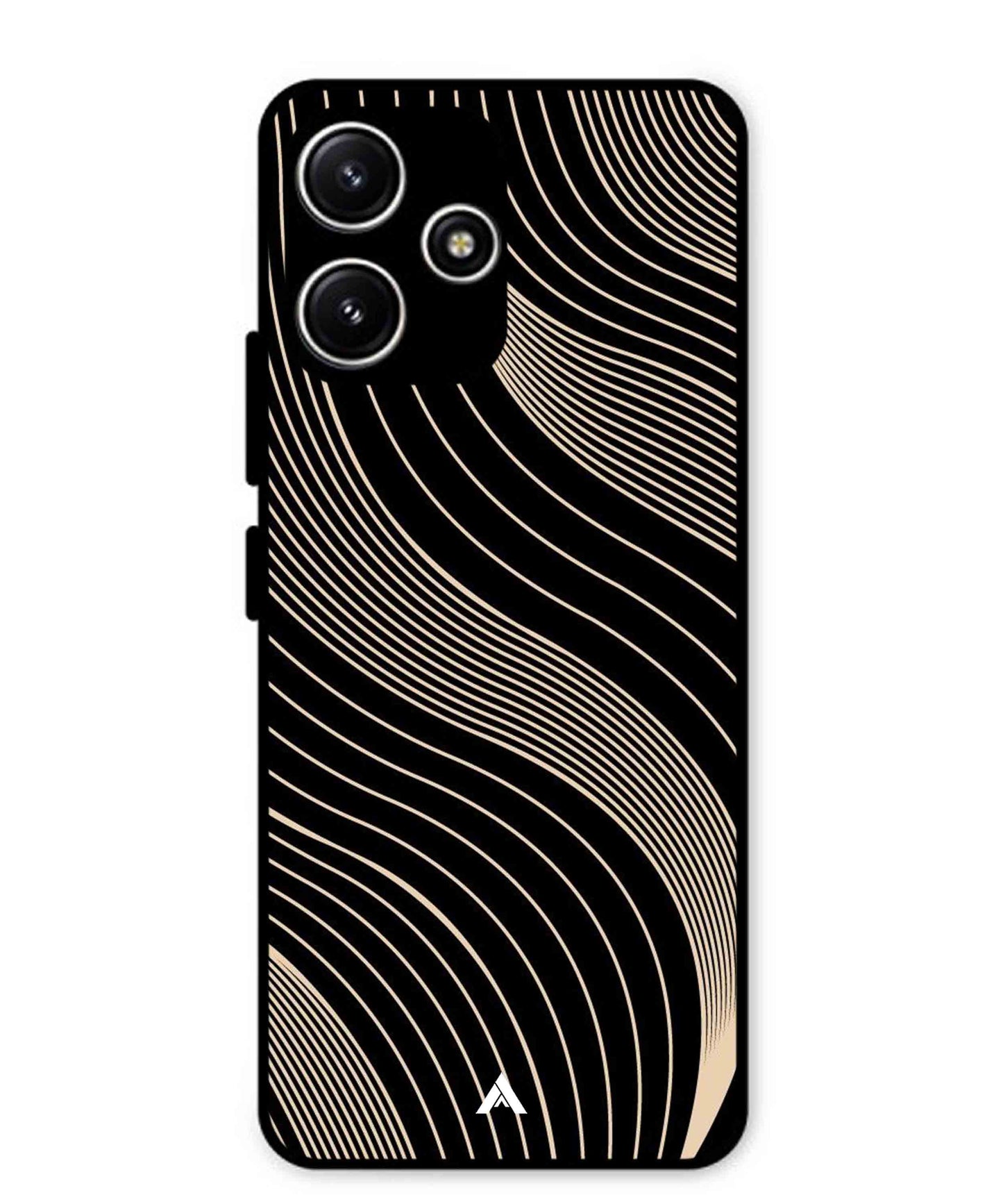 Stripe Pattern 13 Metal Back Cover Phone Case for Poco M6 Pro