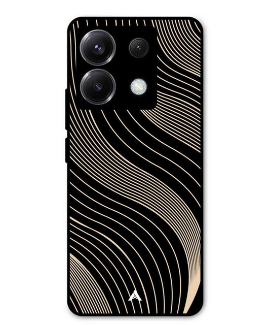 Stripe Pattern 13 Metal Back Cover Phone Case for Poco X6 6261a600-b80f-46e8-b71f-3696c2aebc38