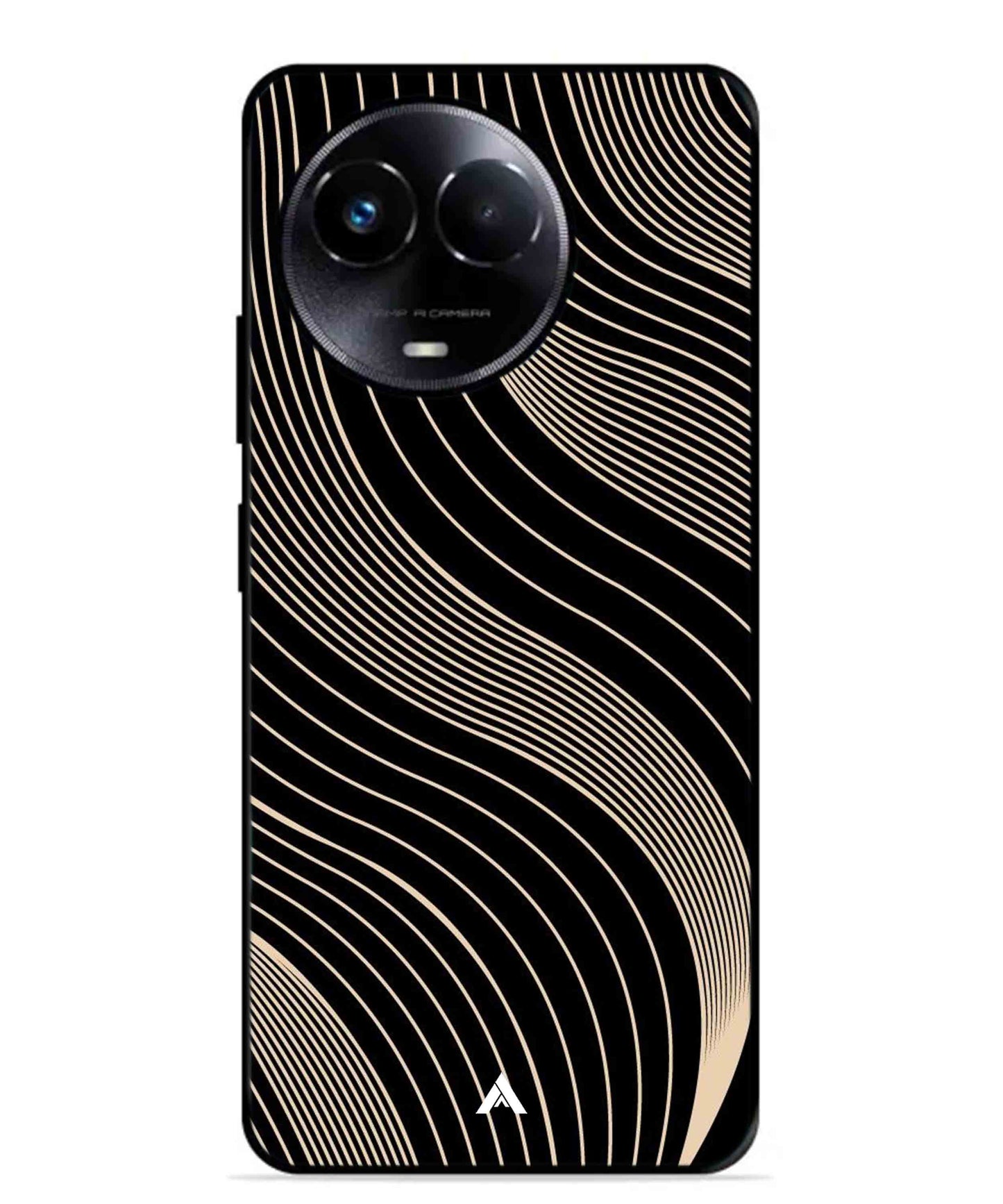 Stripe Pattern 13 Metal Back Cover Phone Case for Realme 11 5G