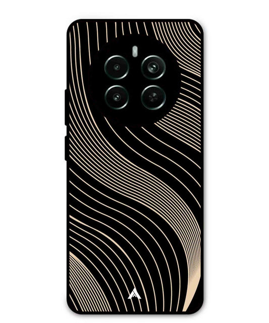 Stripe Pattern 13 Metal Back Cover Phone Case for Realme 12 Pro Plus