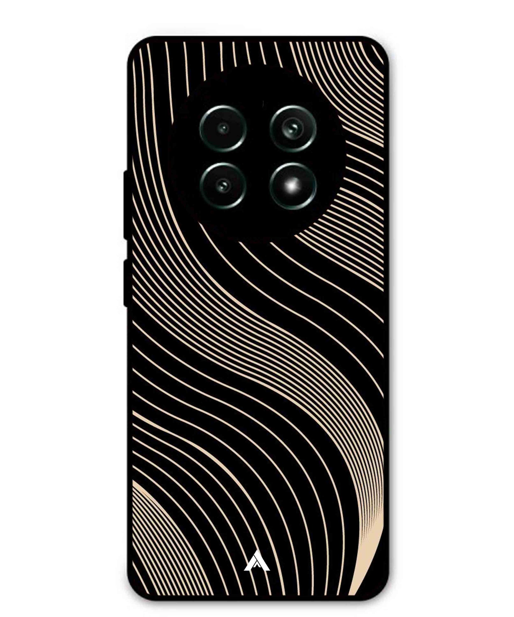 Stripe Pattern 13 Metal Back Cover Phone Case for Realme 13