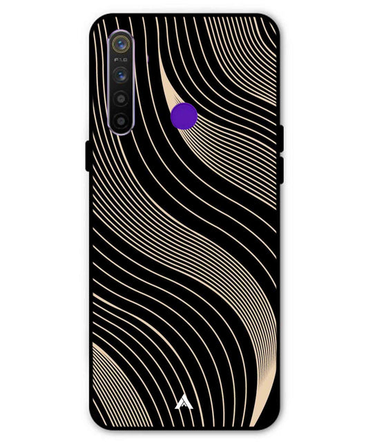 Stripe Pattern 13 Metal Back Cover Phone Case for Realme 5i