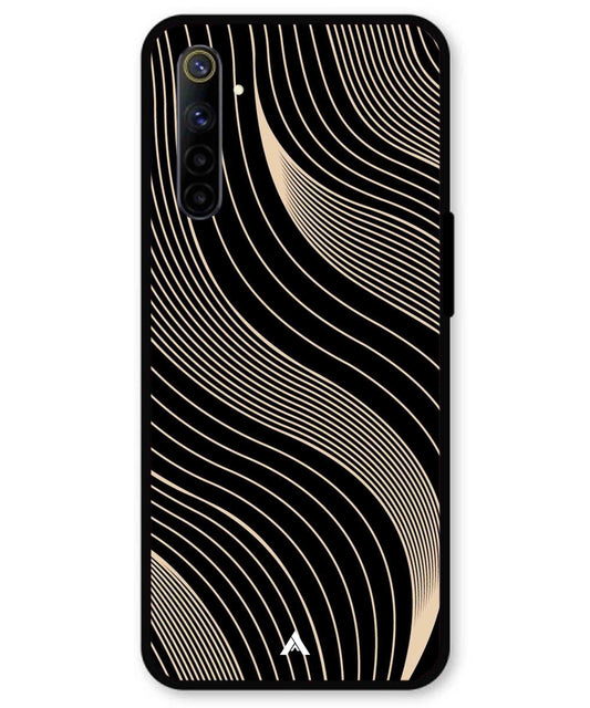 Stripe Pattern 13 Metal Back Cover Phone Case for Realme 6i