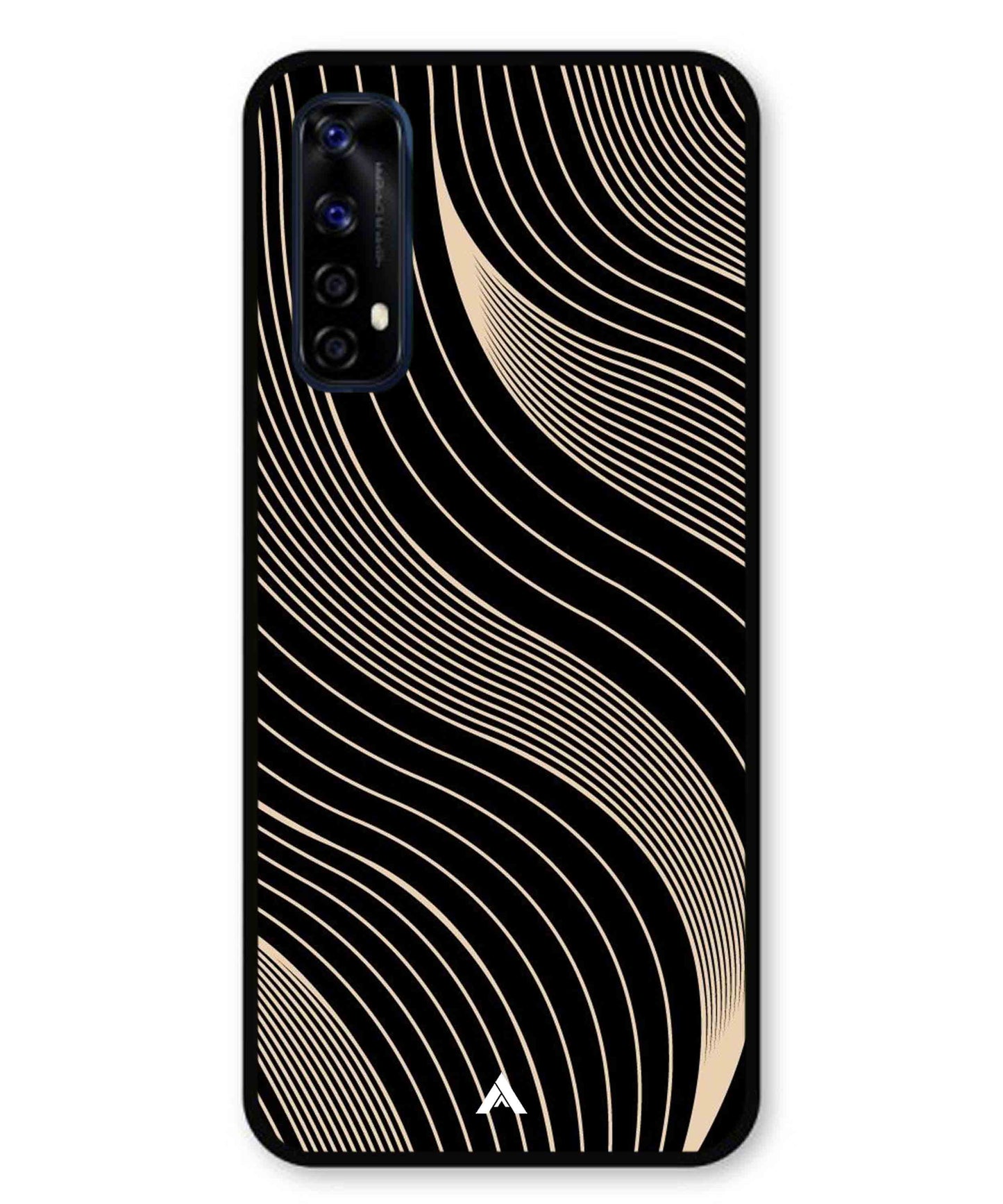 Stripe Pattern 13 Metal Back Cover Phone Case for Realme 7