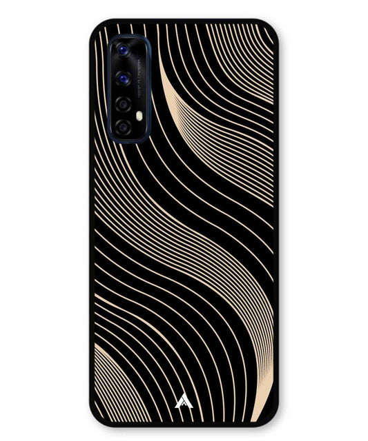 Stripe Pattern 13 Metal Back Cover Phone Case for Realme 7