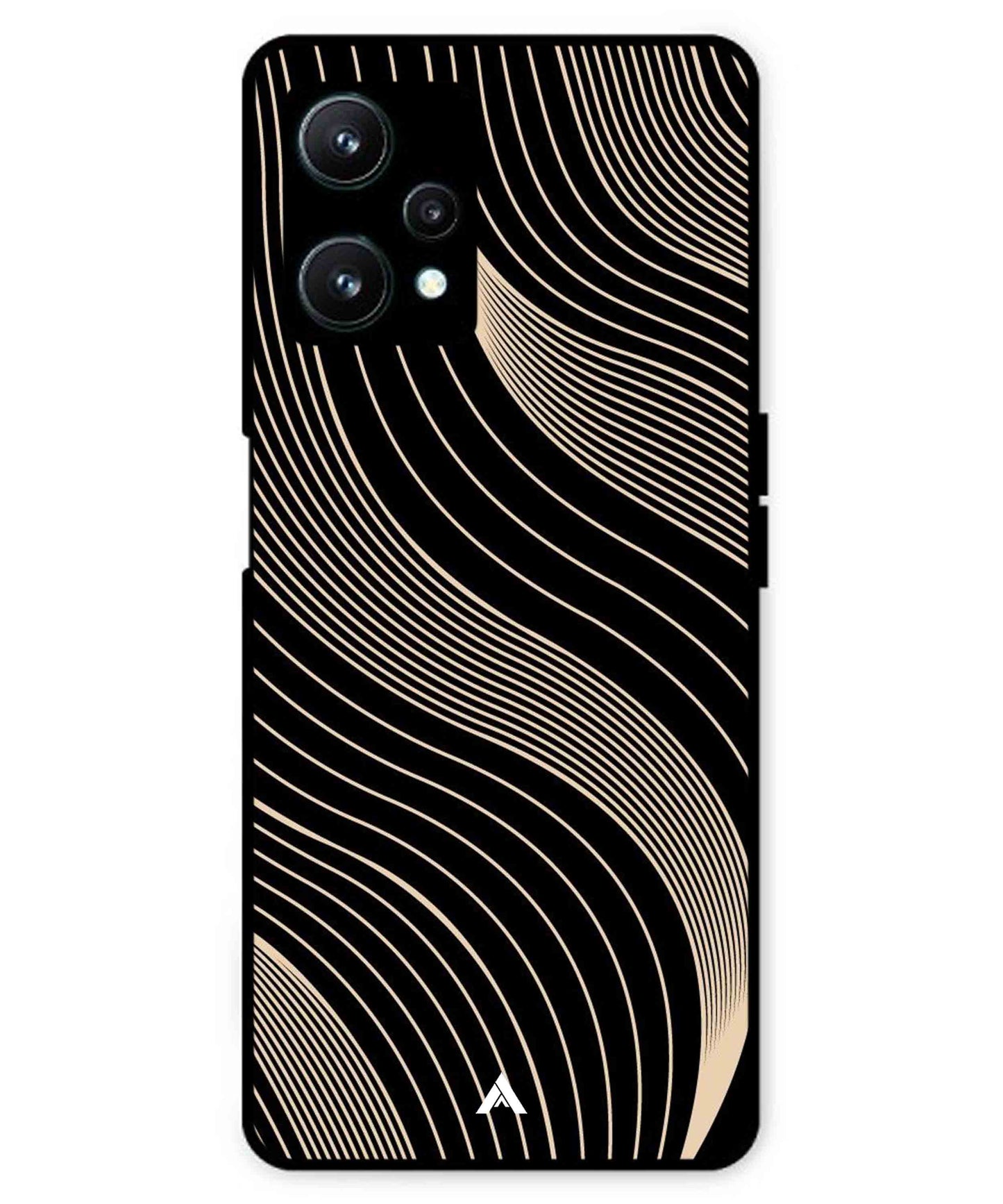 Stripe Pattern 13 Metal Back Cover Phone Case for Realme 9 SE
