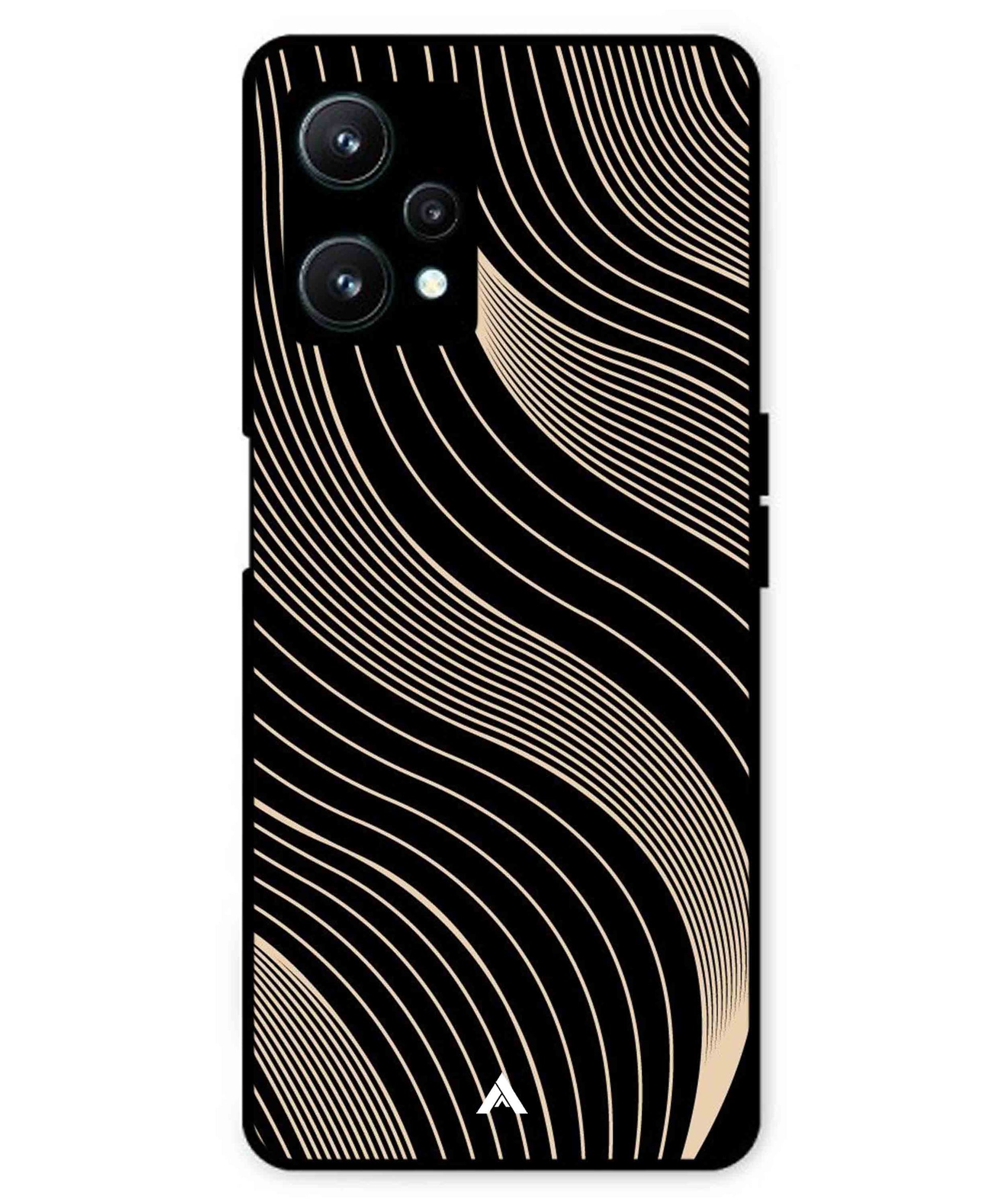 Stripe Pattern 13 Metal Back Cover Phone Case for Realme 9 SE