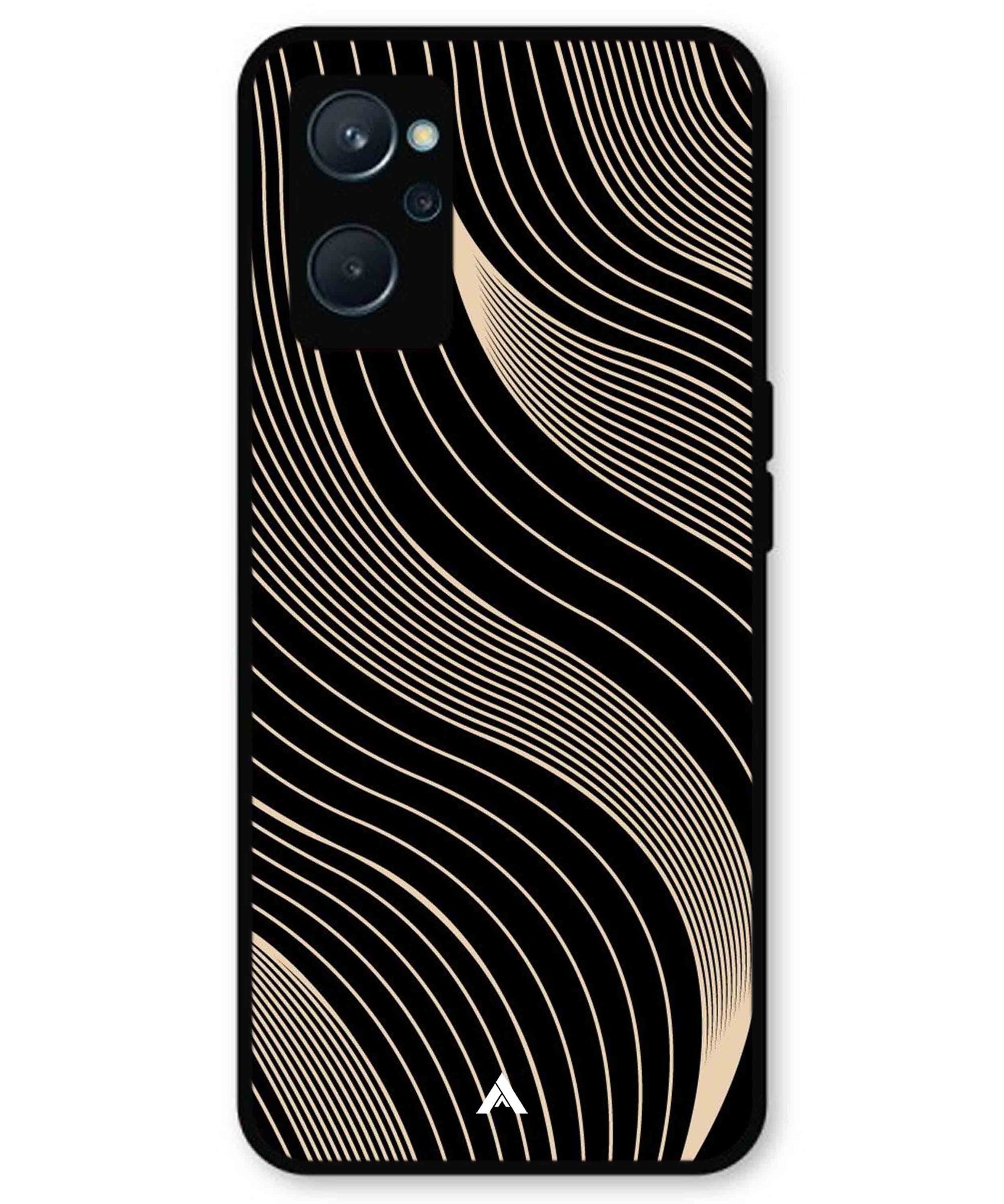 Stripe Pattern 13 Metal Back Cover Phone Case for Realme 9i