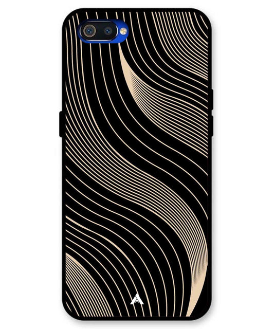 Stripe Pattern 13 Metal Back Cover Phone Case for Realme C2