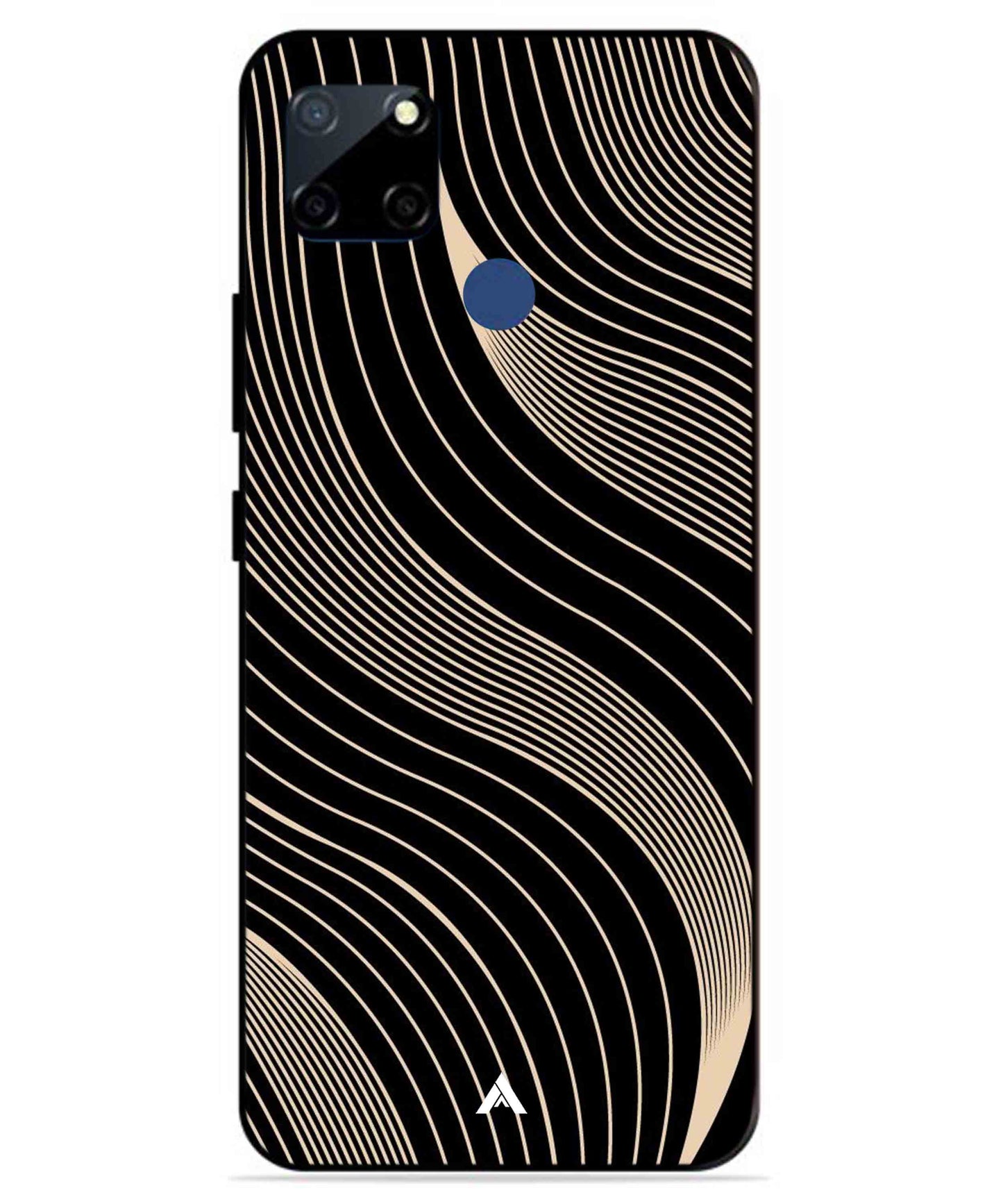 Stripe Pattern 13 Metal Back Cover Phone Case for Realme C23