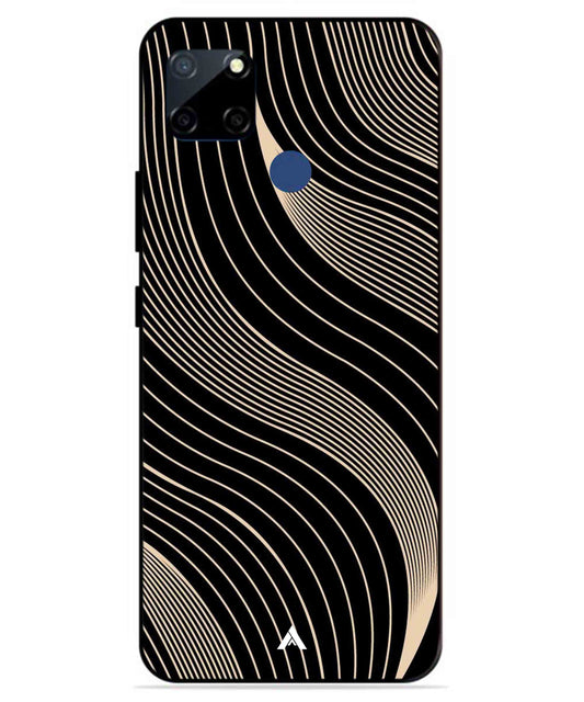 Stripe Pattern 13 Metal Back Cover Phone Case for Realme C23