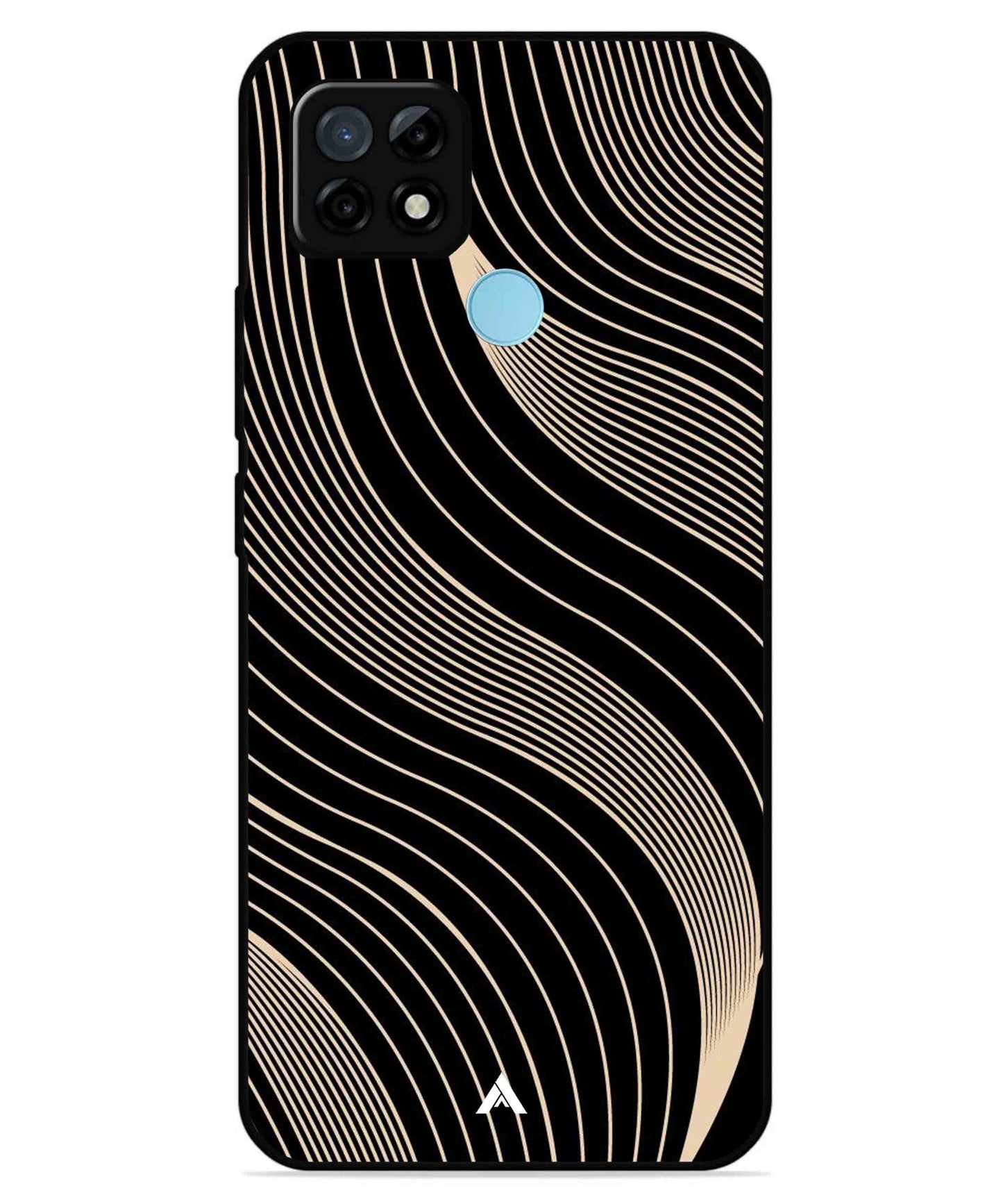 Stripe Pattern 13 Metal Back Cover Phone Case for Realme C25Y