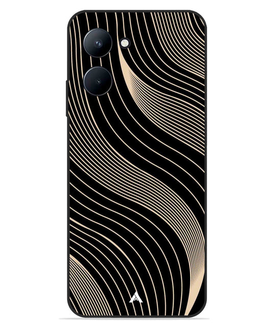Stripe Pattern 13 Metal Back Cover Phone Case for Realme C33