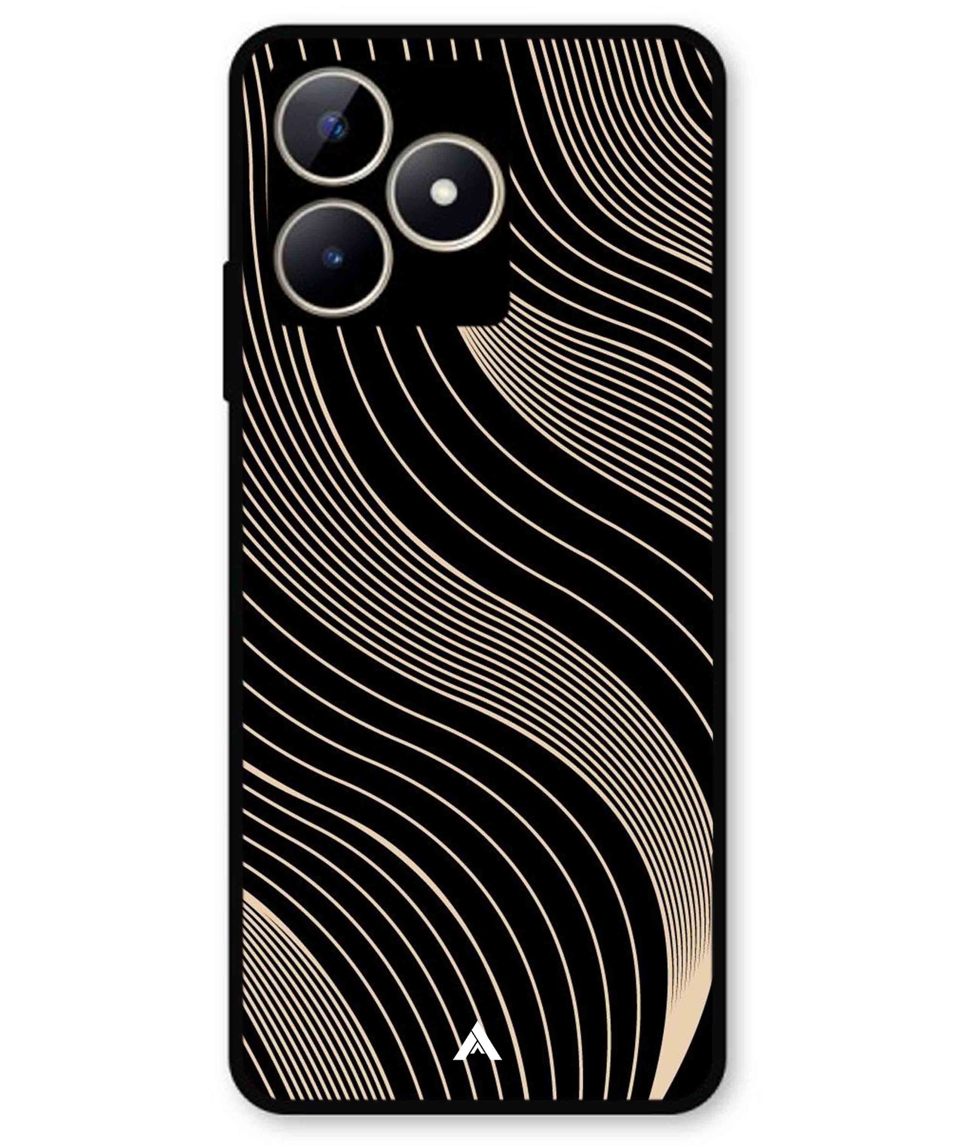 Stripe Pattern 13 Metal Back Cover Phone Case for Realme C51