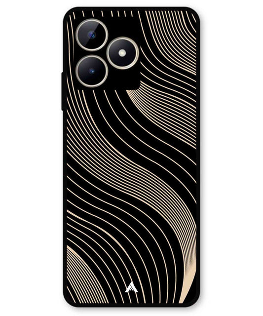 Stripe Pattern 13 Metal Back Cover Phone Case for Realme C51