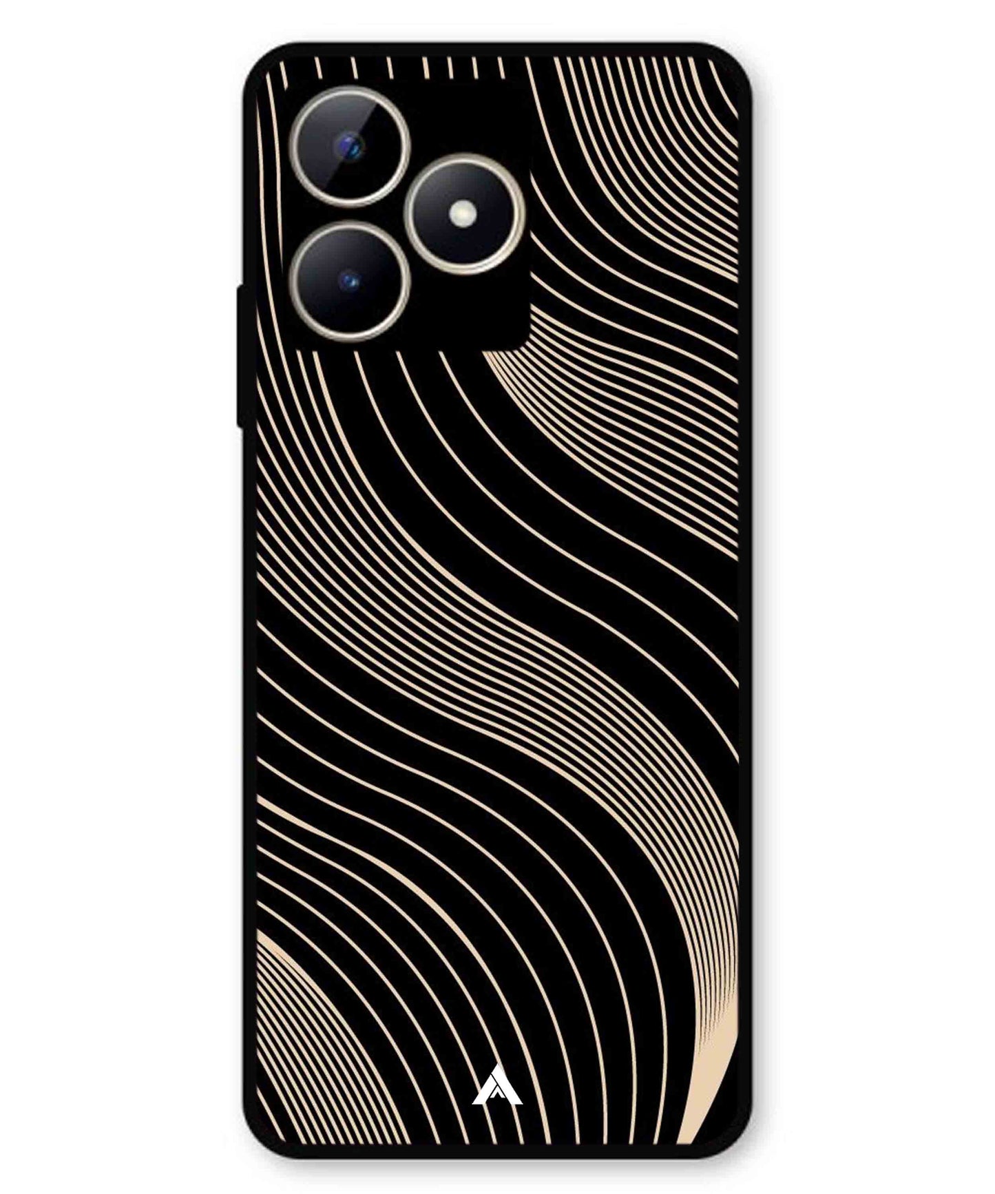 Stripe Pattern 13 Metal Back Cover Phone Case for Realme C53