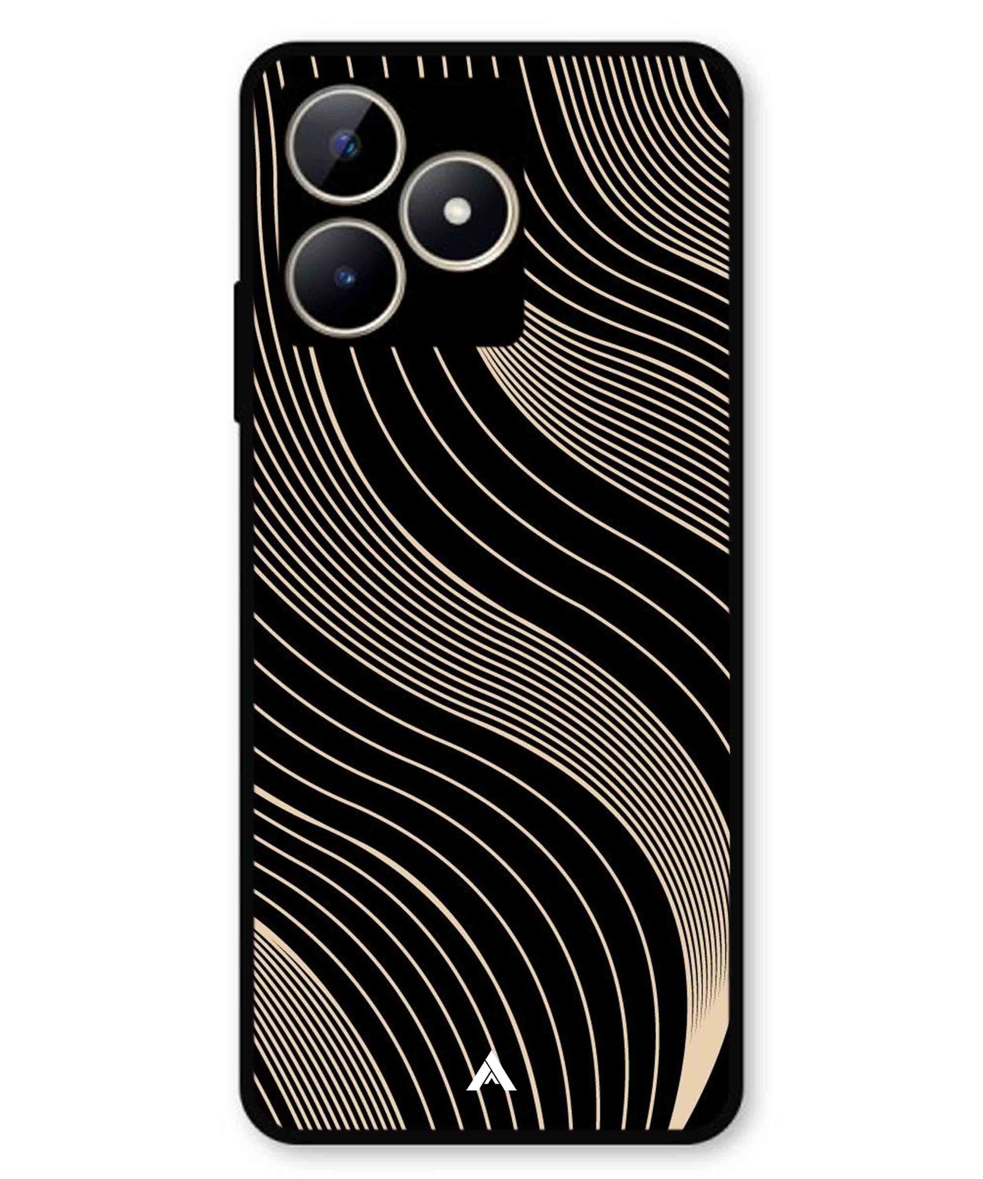 Stripe Pattern 13 Metal Back Cover Phone Case for Realme C53
