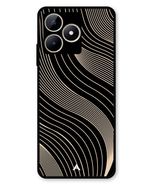 Stripe Pattern 13 Metal Back Cover Phone Case for Realme C53
