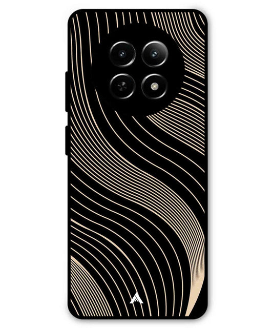 Stripe Pattern 13 Metal Back Cover Phone Case for Realme C65