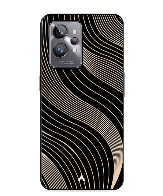 Stripe Pattern 13 Metal Back Cover Phone Case for Realme GT 2 Pro