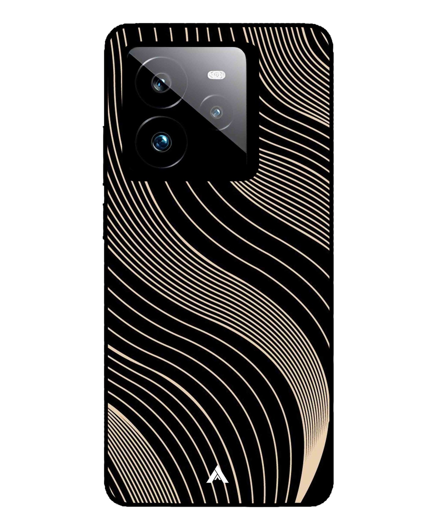 Stripe Pattern 13 Metal Back Cover Phone Case for Realme GT 7 Pro