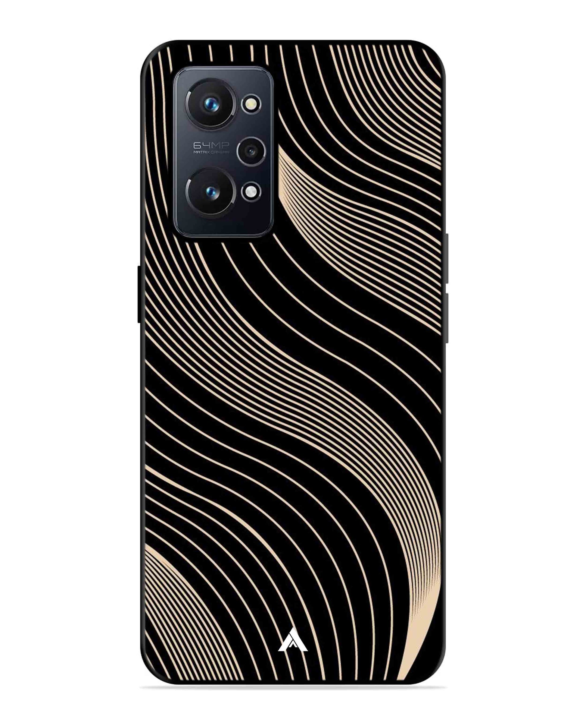 Stripe Pattern 13 Metal Back Cover Phone Case for Realme GT Neo 2