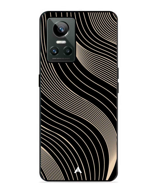 Stripe Pattern 13 Metal Back Cover Phone Case for Realme GT Neo 3