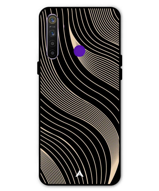 Stripe Pattern 13 Metal Back Cover Phone Case for Realme Narzo 10