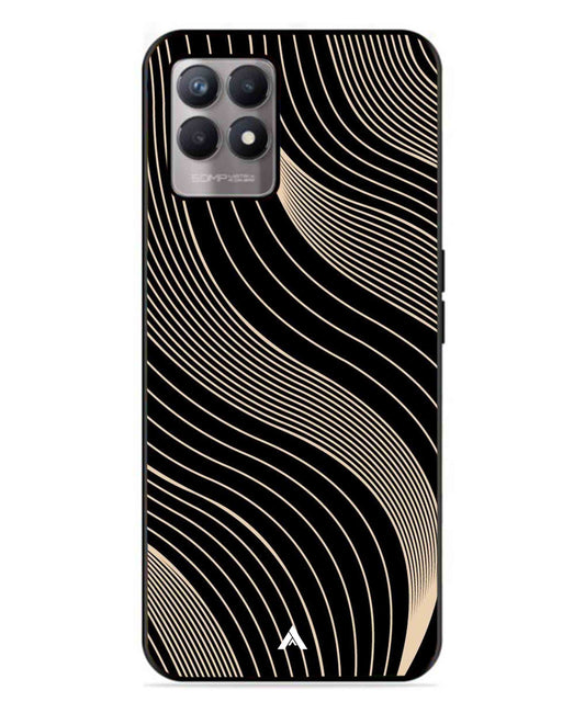 Stripe Pattern 13 Metal Back Cover Phone Case for Realme Narzo 50