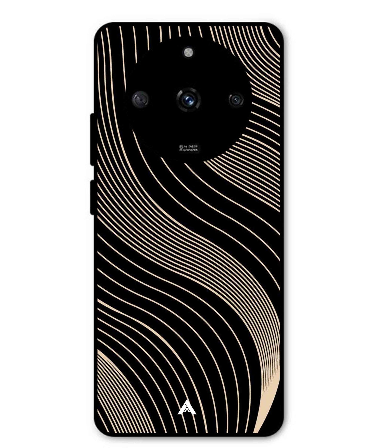 Stripe Pattern 13 Metal Back Cover Phone Case for Realme Narzo 60