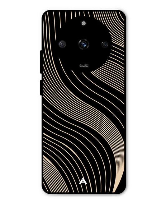 Stripe Pattern 13 Metal Back Cover Phone Case for Realme Narzo 60
