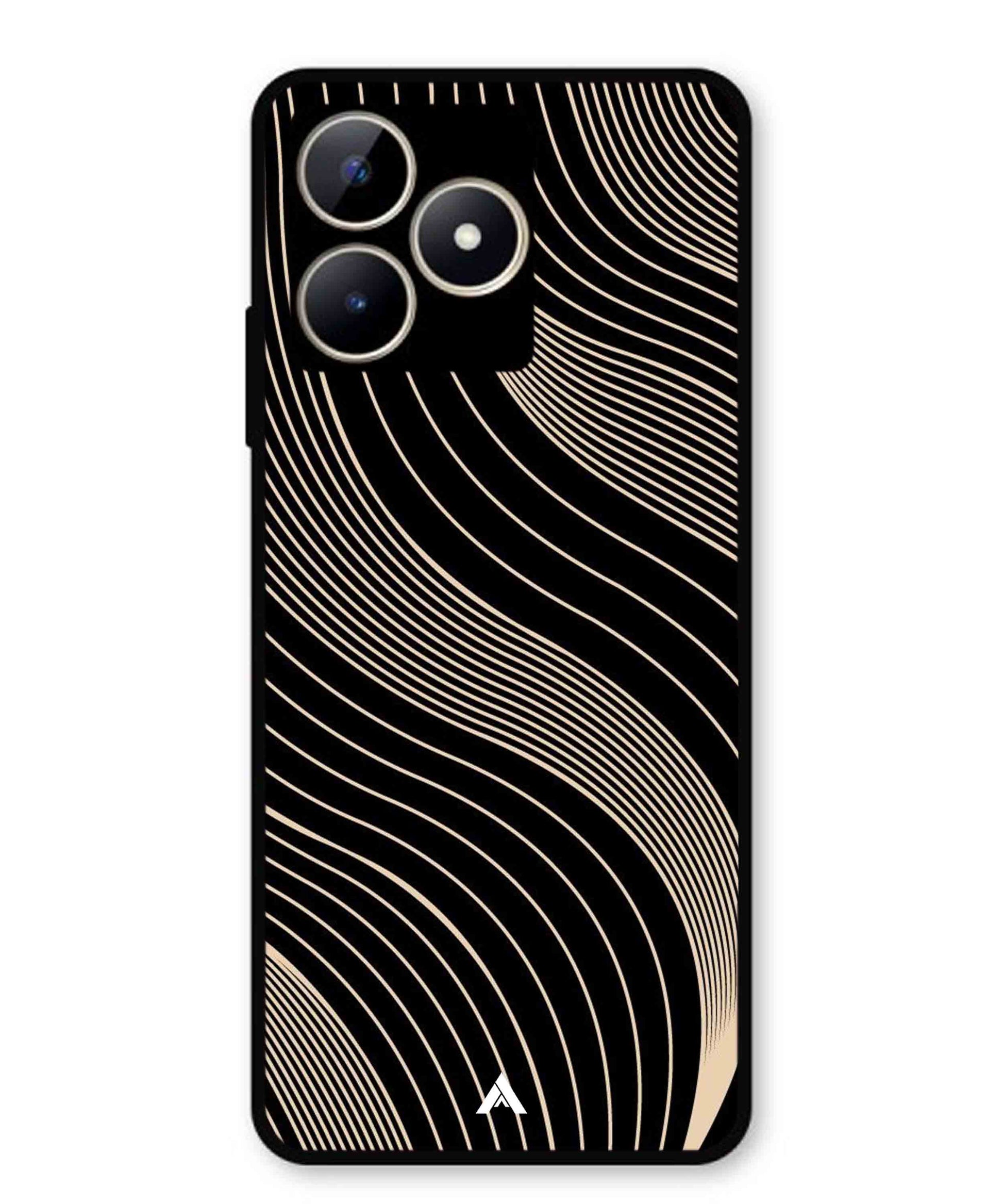Stripe Pattern 13 Metal Back Cover Phone Case for Realme Narzo N53