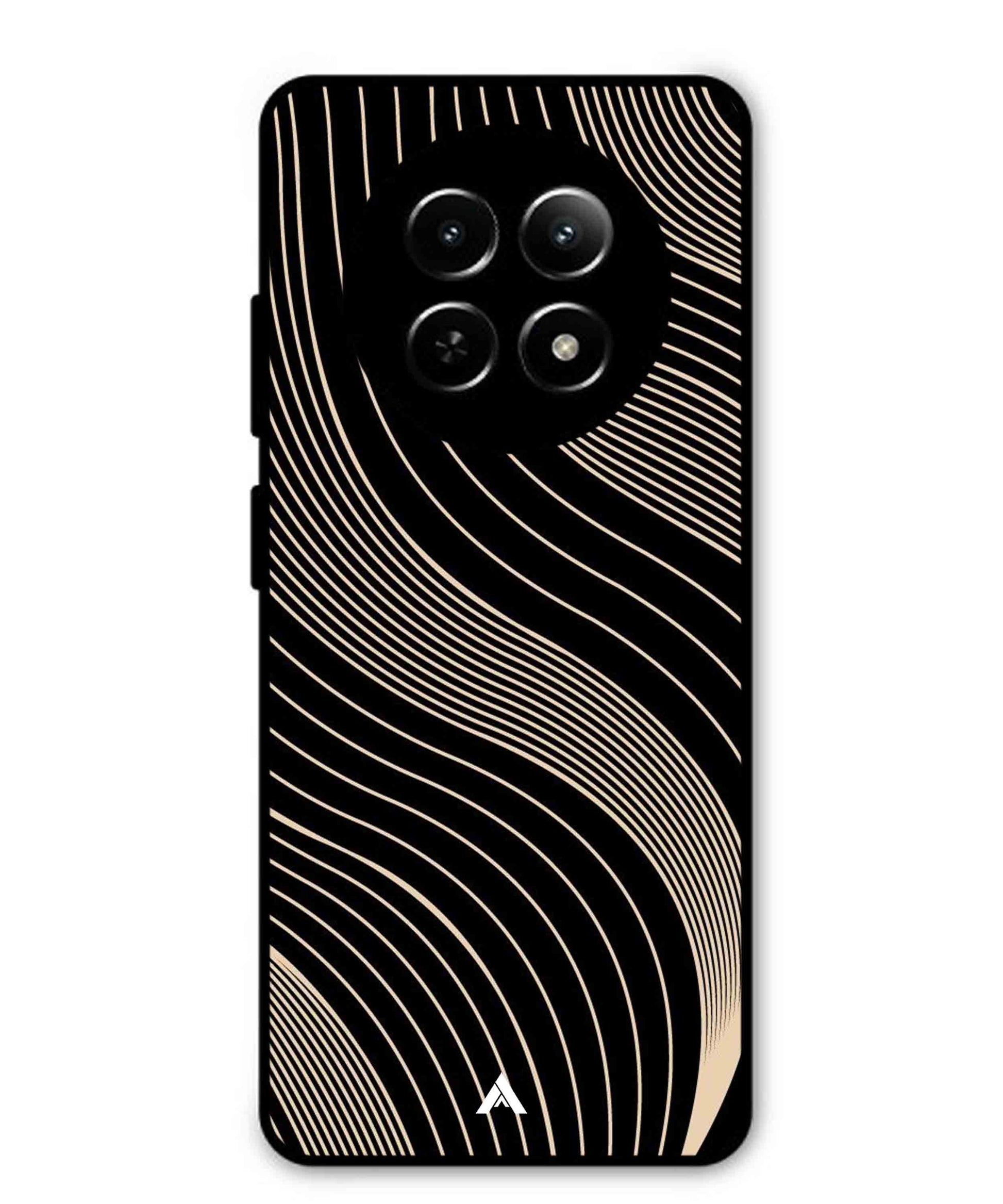Stripe Pattern 13 Metal Back Cover Phone Case for Realme Narzo N65