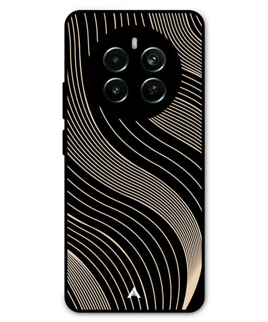 Stripe Pattern 13 Metal Back Cover Phone Case for Realme P1