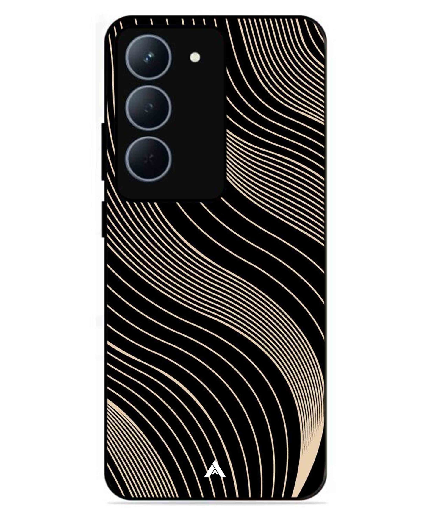 Stripe Pattern 13 Metal Back Cover Phone Case for Realme P3X
