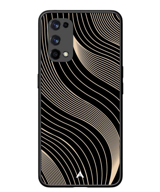 Stripe Pattern 13 Metal Back Cover Phone Case for Realme X7 Pro