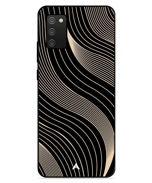 Stripe Pattern 13 Metal Back Cover Phone Case for Samsung Galaxy A03s