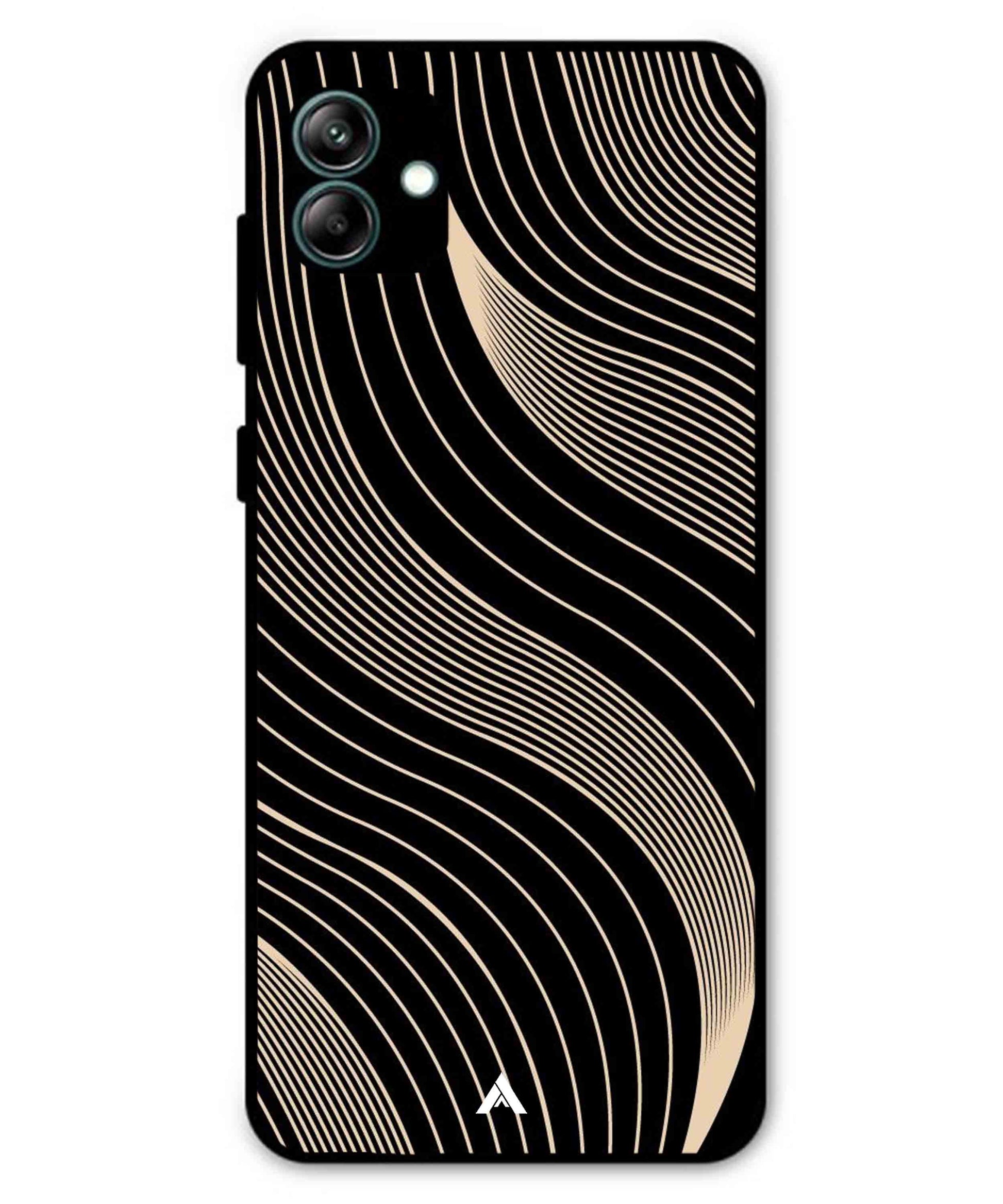 Stripe Pattern 13 Metal Back Cover Phone Case for Samsung Galaxy A04