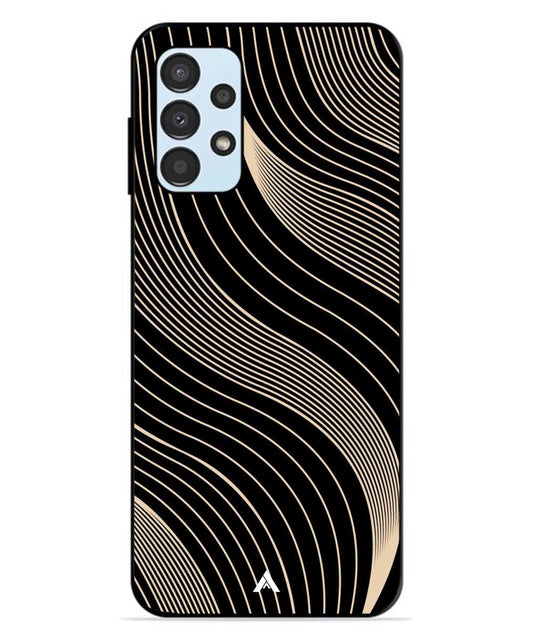 Stripe Pattern 13 Metal Back Cover Phone Case for Samsung Galaxy A13 4G